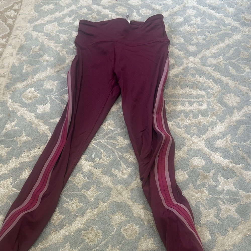 Lululemon Burgundy Leggings size 2